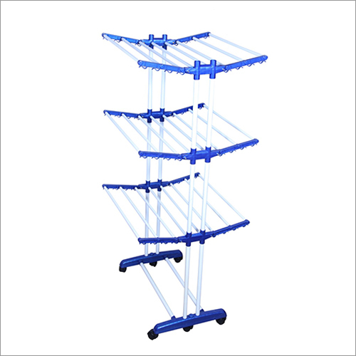 MS Powder Coated Pipe 3 Layer Cloth Drying Stand