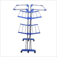 Industrial SS Pipe 3 Layer Cloth Drying Stand