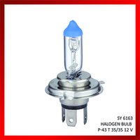 Auto Halogen Bulb - Quartz Glass, 12v, 35/35w, Blue Color Temperature | P43t Base Type, Automotive Headlight Illumination