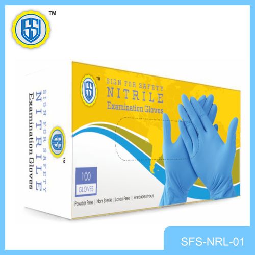 Nitrile Examination Gloves By SIGN FOR SAFETY INDIA PRIVATE LIMITED