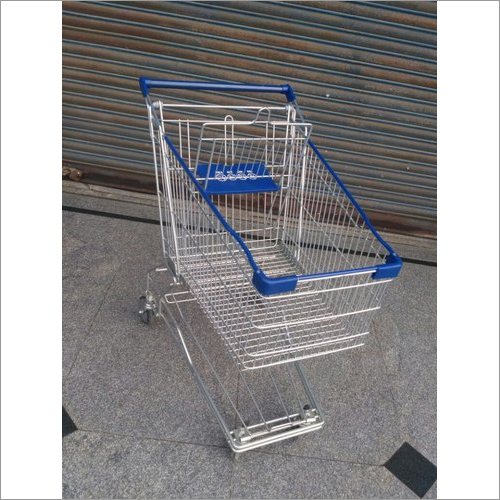 Stainless Steel Supermarket Shopping Trolley 125 LTR