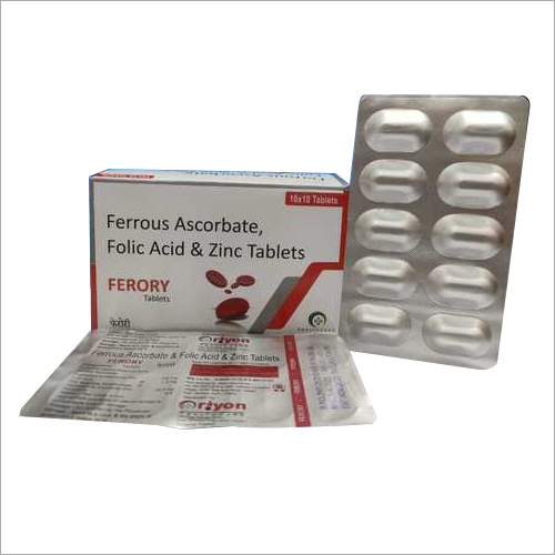 Ferrous Ascorbate Folic Acid & Zic Tablets