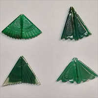 Green Oynx Carvings Set For Jewellery