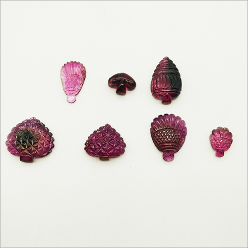 Natural High Quality Multi Tourmaline Carvings Set Of 7 Pieces