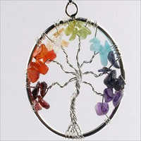 Magical Seven Chakra Tree Pendant