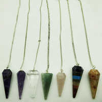 Healing Pendulum Pendant In DIfferent Stones Lapis