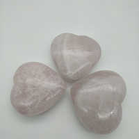 Natural Rose Quartz Heart For Healing Reiki And Meditation