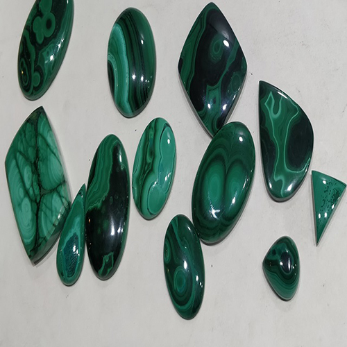 Natural Malachite Multishape Cabs for Ring Earrings