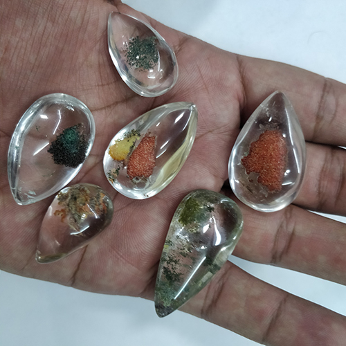 Garden Quartz Cabochon For Rings And Jewellery