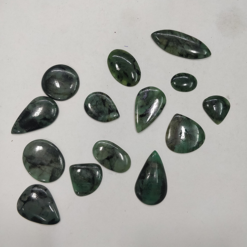 Natural Emerald Cabochons For Precious Jewellery By MOHAN GEMS