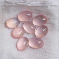 Natural Stone Rose Quartz Oval Cabochon 7X5mm