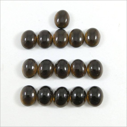 Natural Smoky Quartz Oval Loose Cabochon 7.5mm