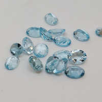 Gemstone Natural Loose Oval Faceted Sky Blue Topaz Lot
