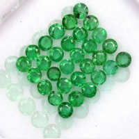 Gemstone Natural Round Loose Faceted Zambian Emerald