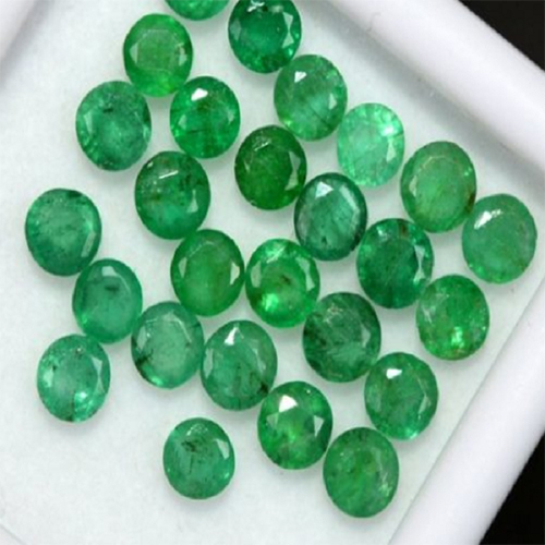 Gemstone Natural Round Loose Faceted Zambian Emerald By MOHAN GEMS