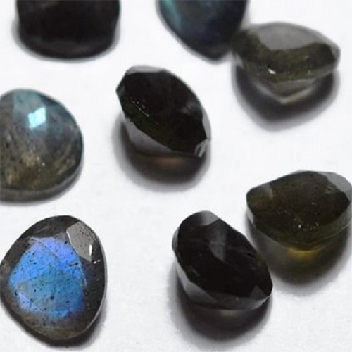 Natural Labradorite Heart Cut Faceted Gemstone