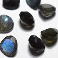 Natural Labradorite Heart Cut Faceted Gemstone