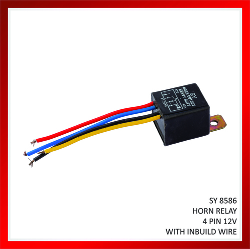 4 Pin 12V Horn Relay With Inbuild Wire