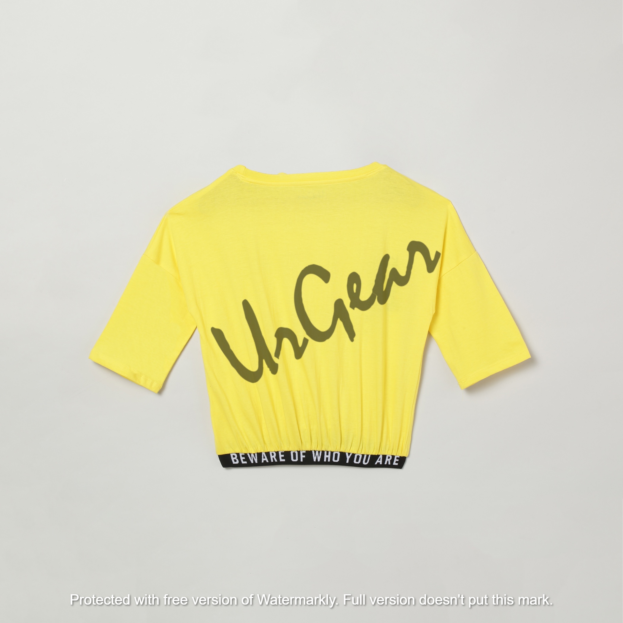 UrGear Yellow Kids Printed Pure Cotton T-Shirt
