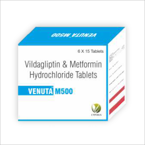 Vildagliptin 50mg And Metformin Hydrochloride 500 mg Tablets