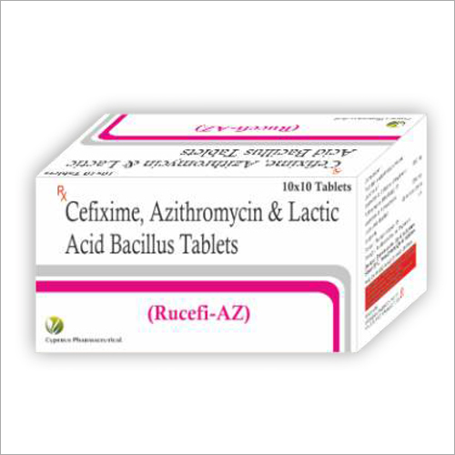 Cefixime With Azithromycin And Lactic Acid Bacillus Tablets