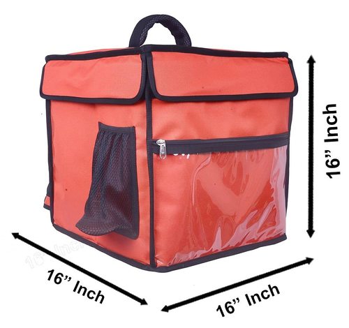 Thermal Insulated Orange Pizza 16 delivery Back Pack Bag 59 ltr