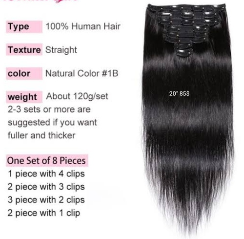 Clip On Hair Extension