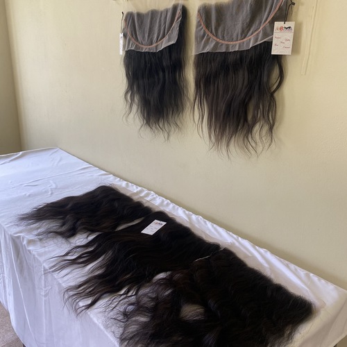 Hd Lace Frontal Natural Color Single Drawn Black Women Soft & Silky 100% Virgin Indian/brazilian Human Hair