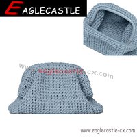 Hand-woven clutch bag for lady