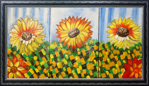 Flower Theme Canvas Painting