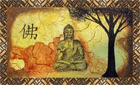 Handmade Buddha Canvas Painting