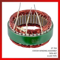 Automotive Stator Winding Assembly - High-quality Copper, Polished, Copper And Green Color | Corrosion Resistant, Precision Engineered For Durability