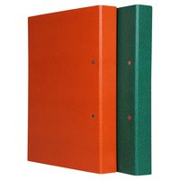 Mahavir Premium - A4 Size - 1 Inch - 2d (2 Hole) Ring Binder File (Orange)