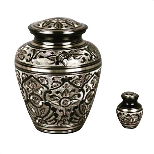 Engraved Brass Urns