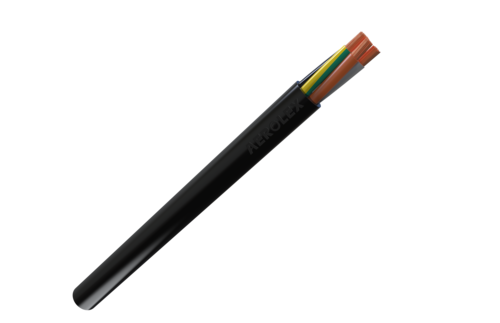 Rubber 3 & 4 Core Double Sheathed Round Submersible Drop Cables Conductor Material: Copper