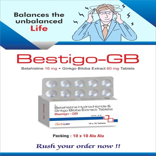 Betahistine 16mg+Ginkgon Biloba Extract 60mg