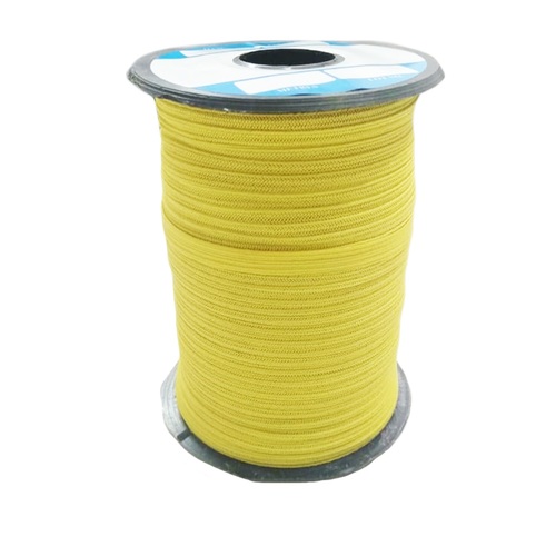 6 Mm Flat Braided Shoe Elastic Ss 5223 Blazzing Yellow Pantone 12-0752 Tpg Butter Cup