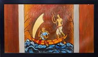 Madhubani Canvas Painting