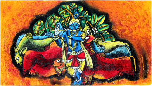 Radha Krishna Canvas Painting