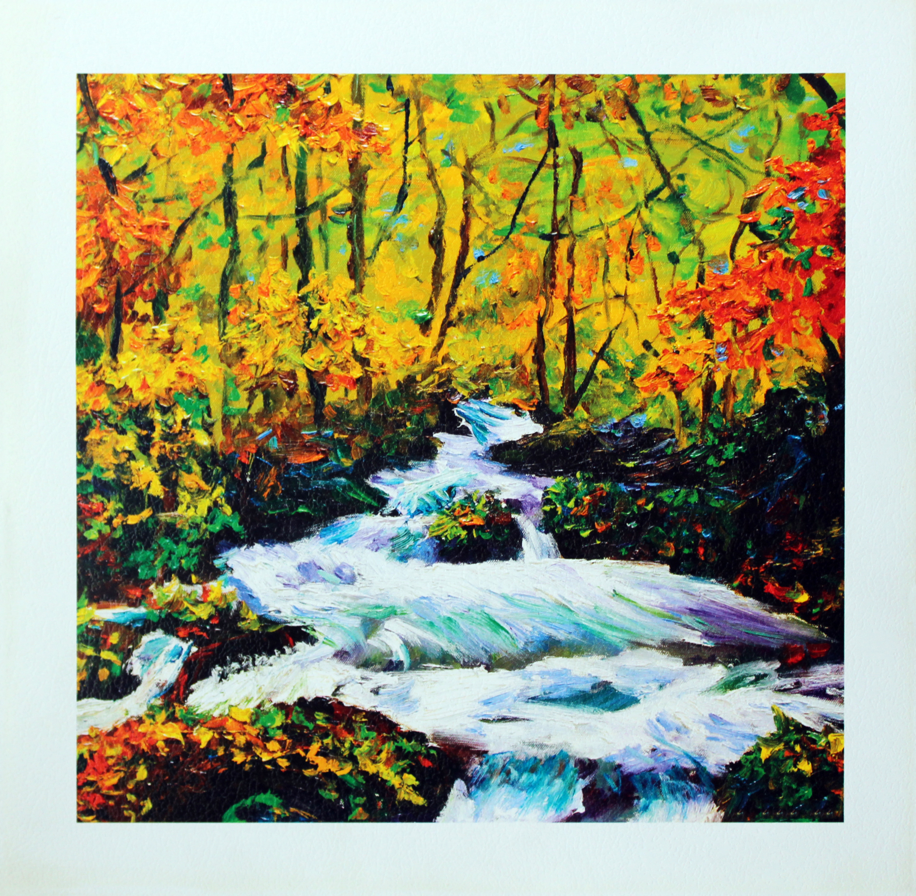 Water Fall Poster Painting