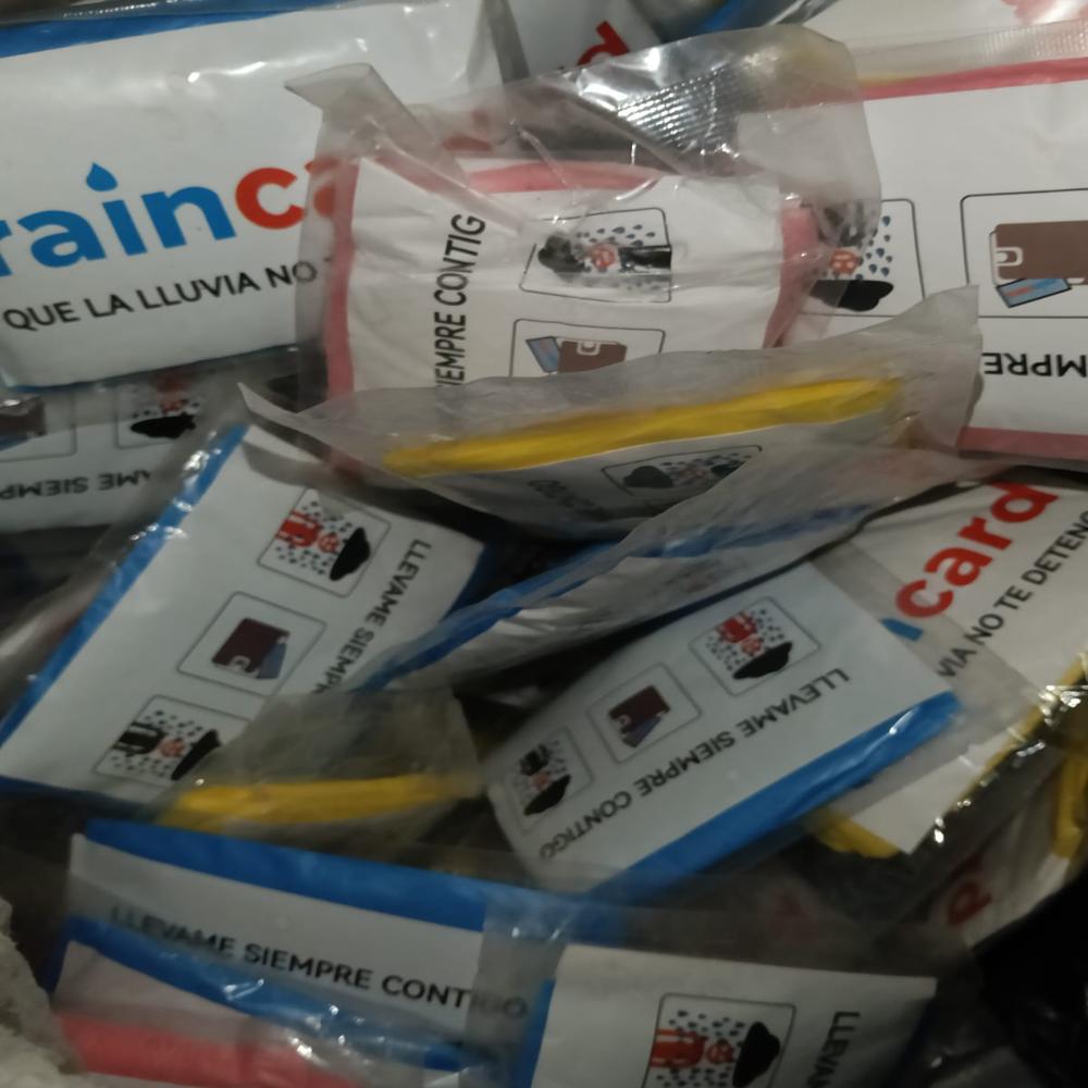 Rain Card Poncho - Age Group: Adults