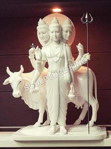 Marble Dattatreya Statue