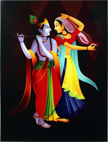 Multicolor Lord Krishna Painting at Best Price in Ghaziabad | Twg Handicraft