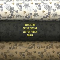Peach Finish Printed Tussar Fabrics - 30x30 Inch Cotton Fabric