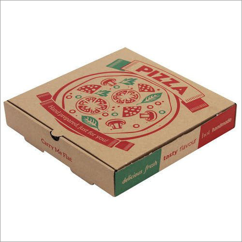 10 Inch Pizza Box - Corrugated Paper 10 Inch Square Shape Any Color UV Offset Printing | Lightweight Heat Resistant Easy to Recycle