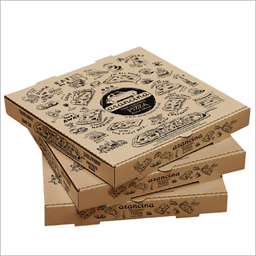 14 Inch Pizza Box - Light Weight, Durable Cardboard Material | Heat Resistant, High Strength, UV Offset Printing Available