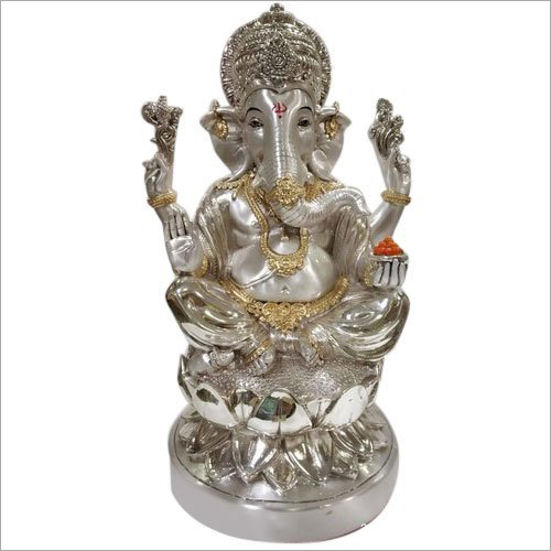 Pure Silver Ganesh Statue By DHRAMA GOODS EXPORTS PRIVATE LIMITED