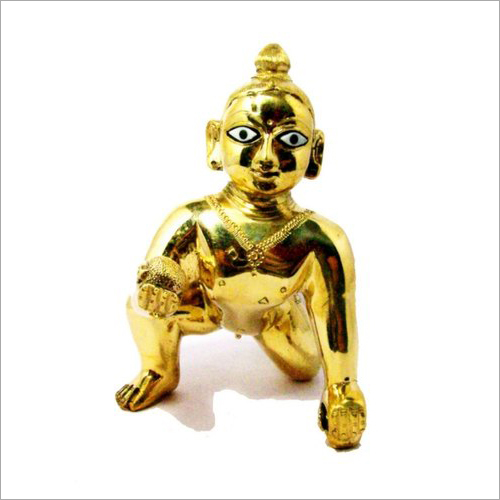 Brass Laddu Gopal Statue