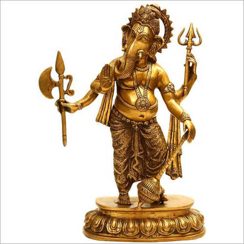 Ashtadhatu God Ganesh Murti By DHRAMA GOODS EXPORTS PRIVATE LIMITED