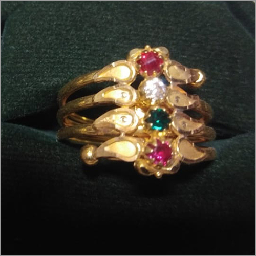 4 Stone Gold Rings